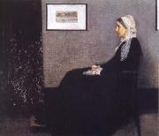 James Abbott McNeil Whistler Arrangement in Grey and Black Nr.1 or Portrait of the Artist-s Mother oil painting artist
